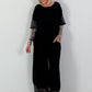 Linen shirt with short sleeves - black