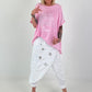 Stylische Hose im Knit-Look - weiss (lieferbar ab ca. 30.05.2026)
