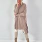 Asymmetrische oversized trui model "Line Affair" - beige