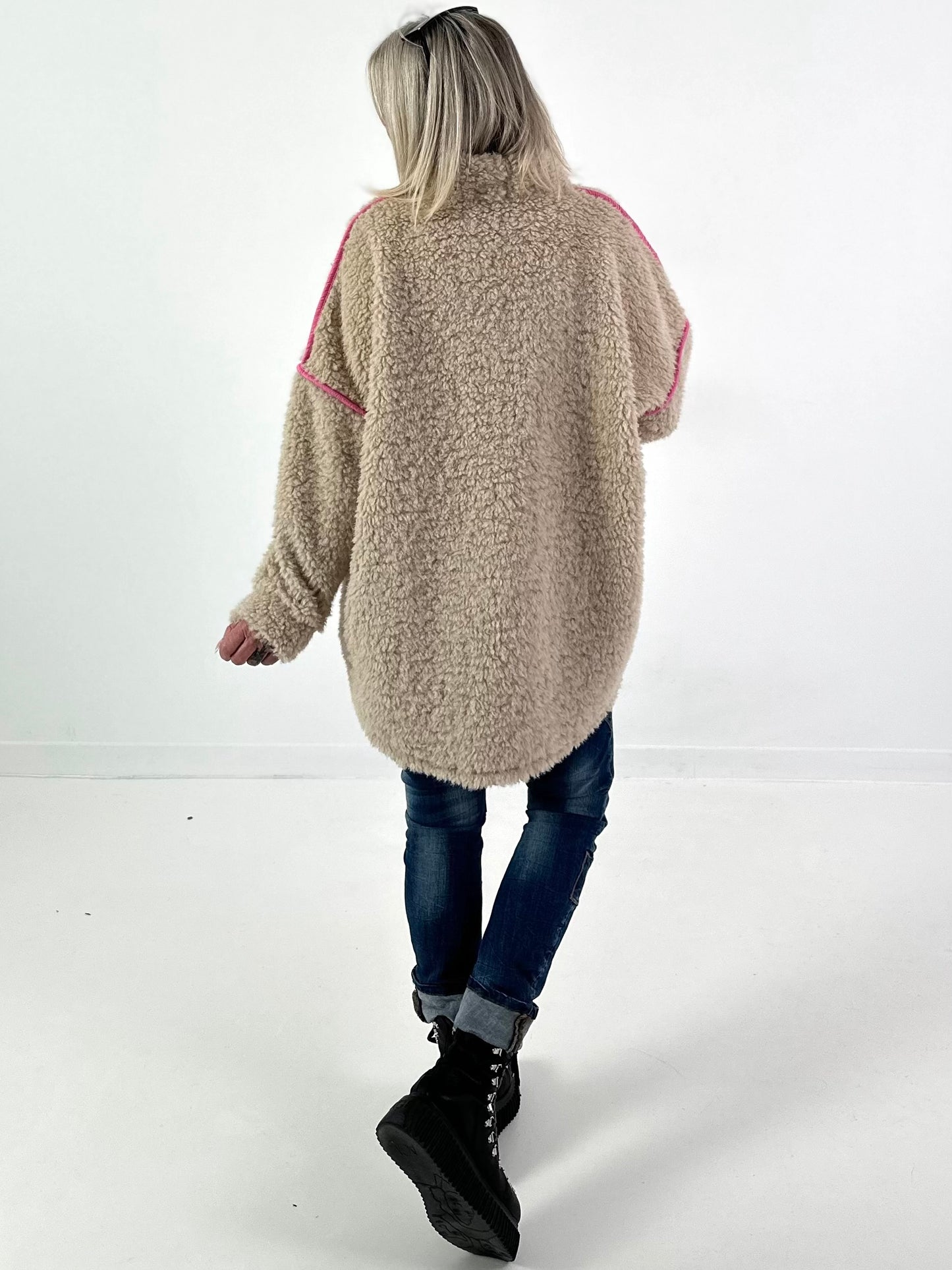 Teddy coltrui model "KEEP SMILE" - beige