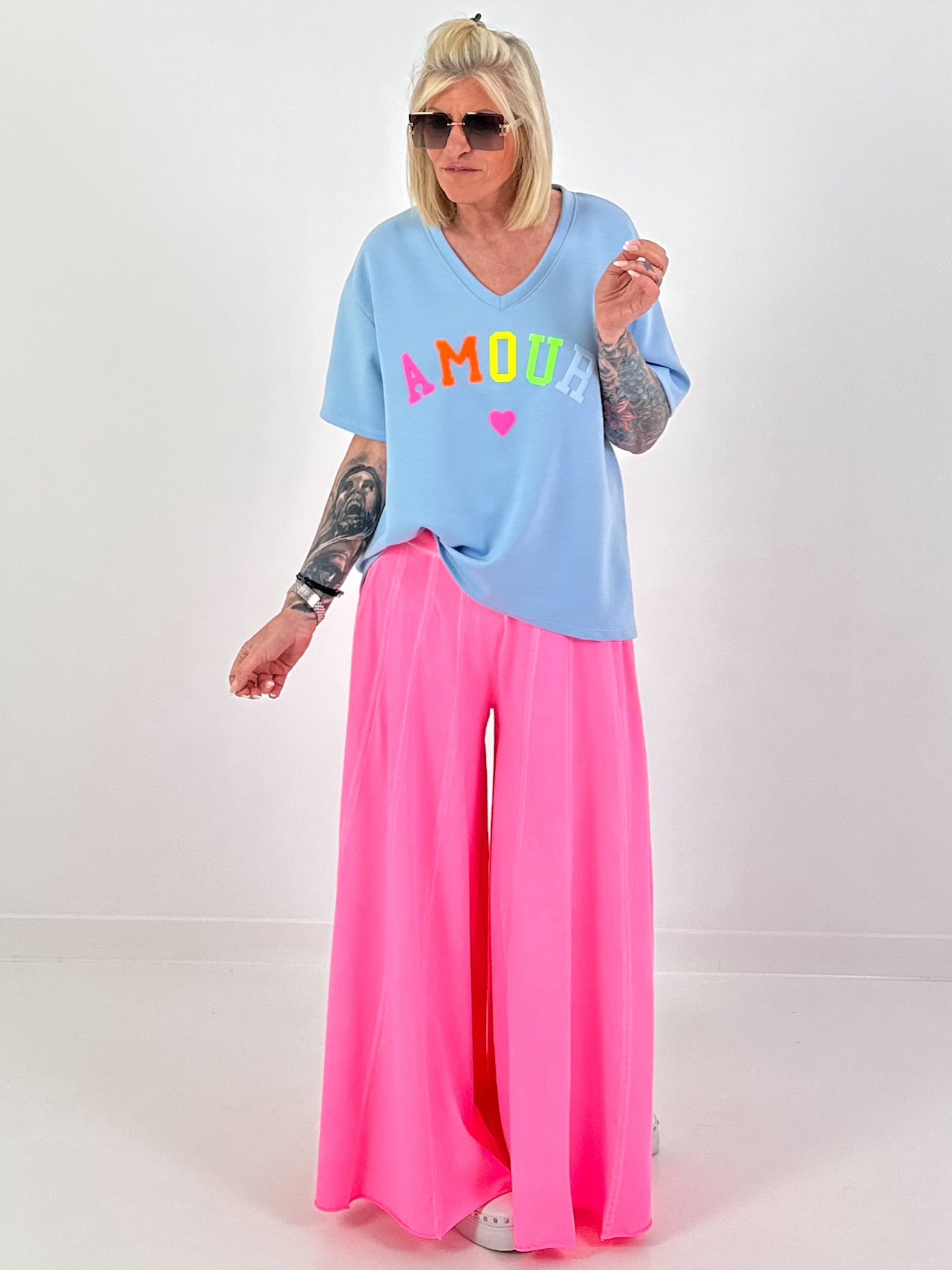 Sweatshirt Amour - light blue