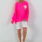 Sweater It's All Good - neon pink
