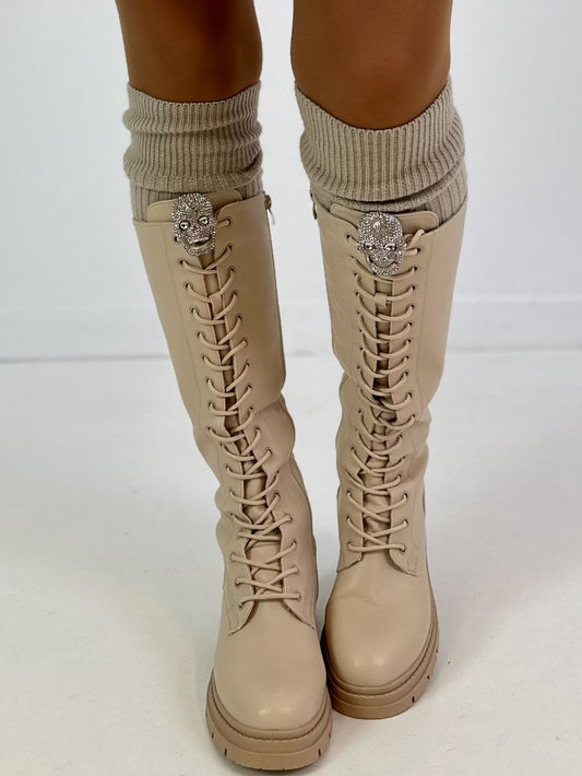 Magnetbrosche Modell "Crystal Skull Glam" - silber