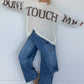 Oversized Strickpullover Dont Touch Me - ecru-taupe