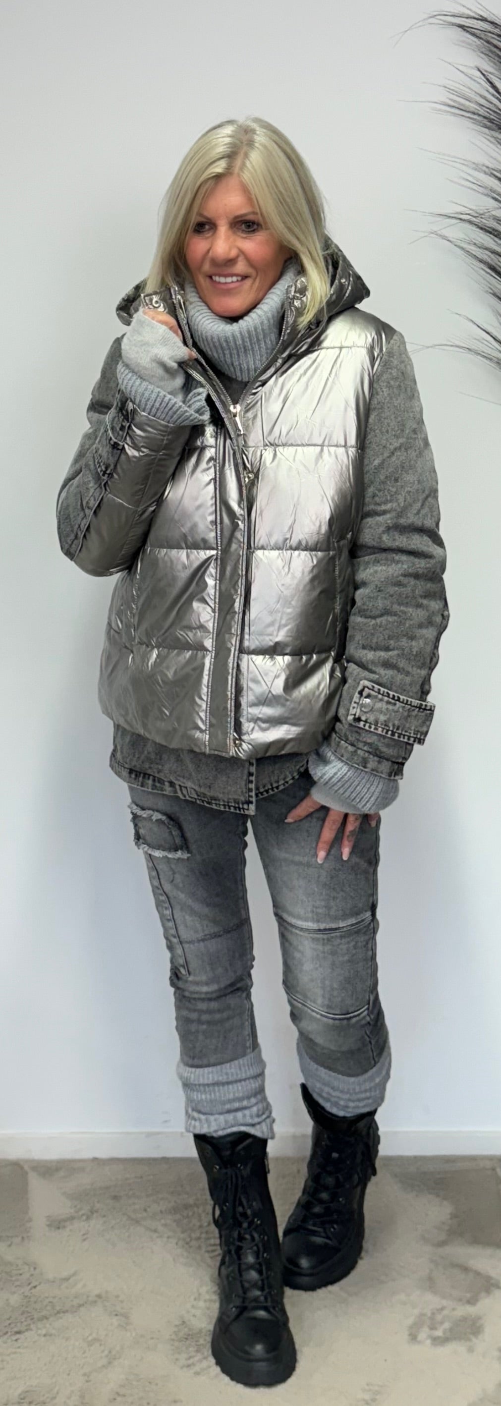 jacket Jessy - silver gray