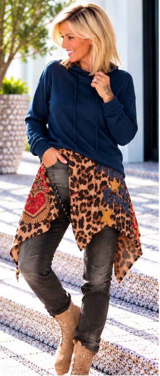 Waist Wrap in Wildlederoptik Number One Girl - leo-mehrfarbig ( lieferbar ab ca. 29.10.26)