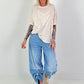 T-Shirt mit Herz-Applikationen - beige