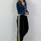 Fringed Denim Jacket - denim