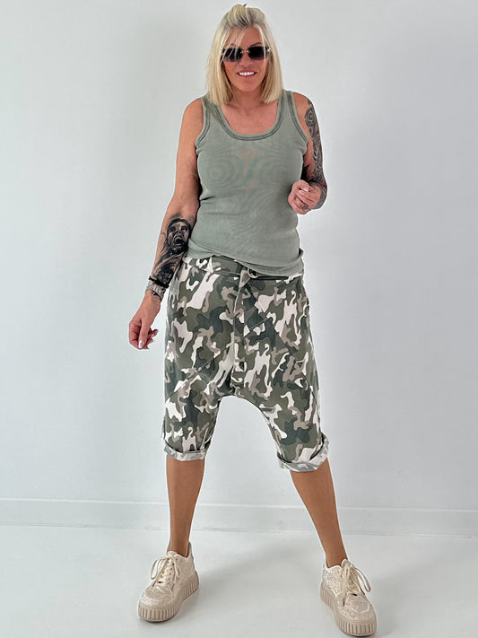 Ripp Tank Top  stone washed - khaki