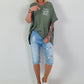 Oversized Shirt Summer - khaki