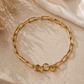 Giuno Gliederkette mit extravagantem Verschluss - gold