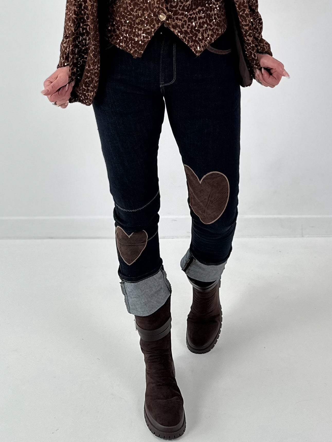 Jeans model "Style Heart" - dark denim