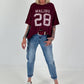 Sweater mit Vintage-Print - berry