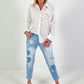 Blouse model "Signature Charm" - white