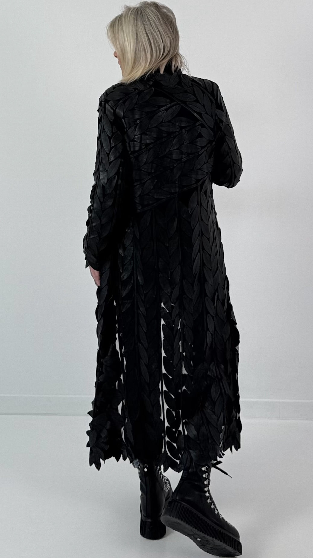 Leren jas model "Stil-Authentic" - zwart