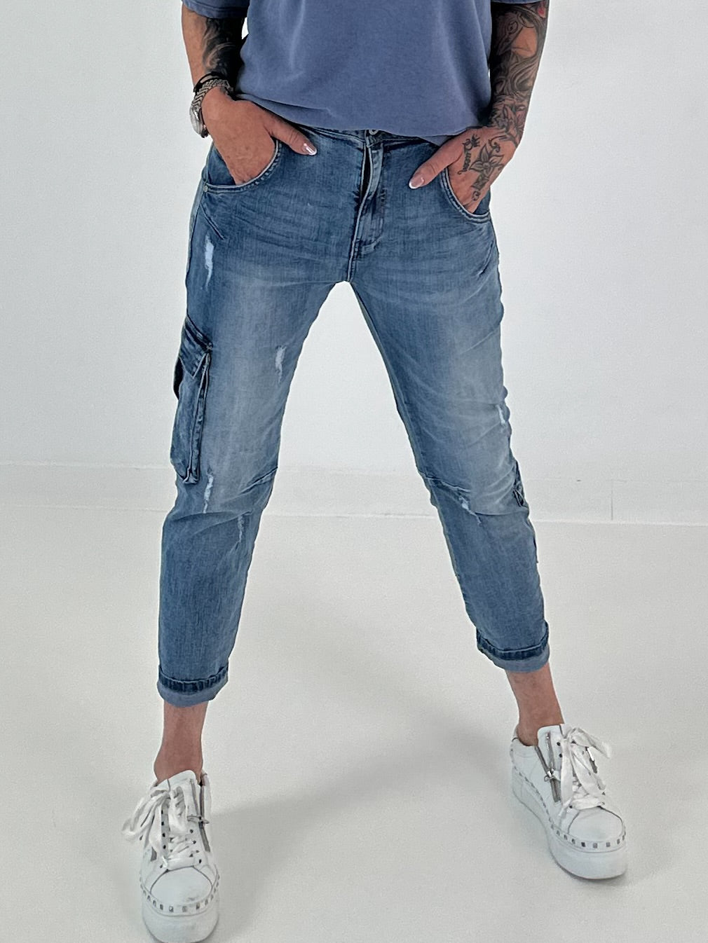 Cargo Jeans - denim