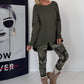 Basic Shirt mit Rundhalsausschnitt - oliv