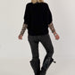 Soft knit vest - black