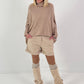 Oversized trui model “Relaxed Chic” - beige
