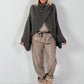 Poncho Pullover Model "Soul Warmer" - taupe
