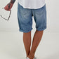 Short denim baggy shorts