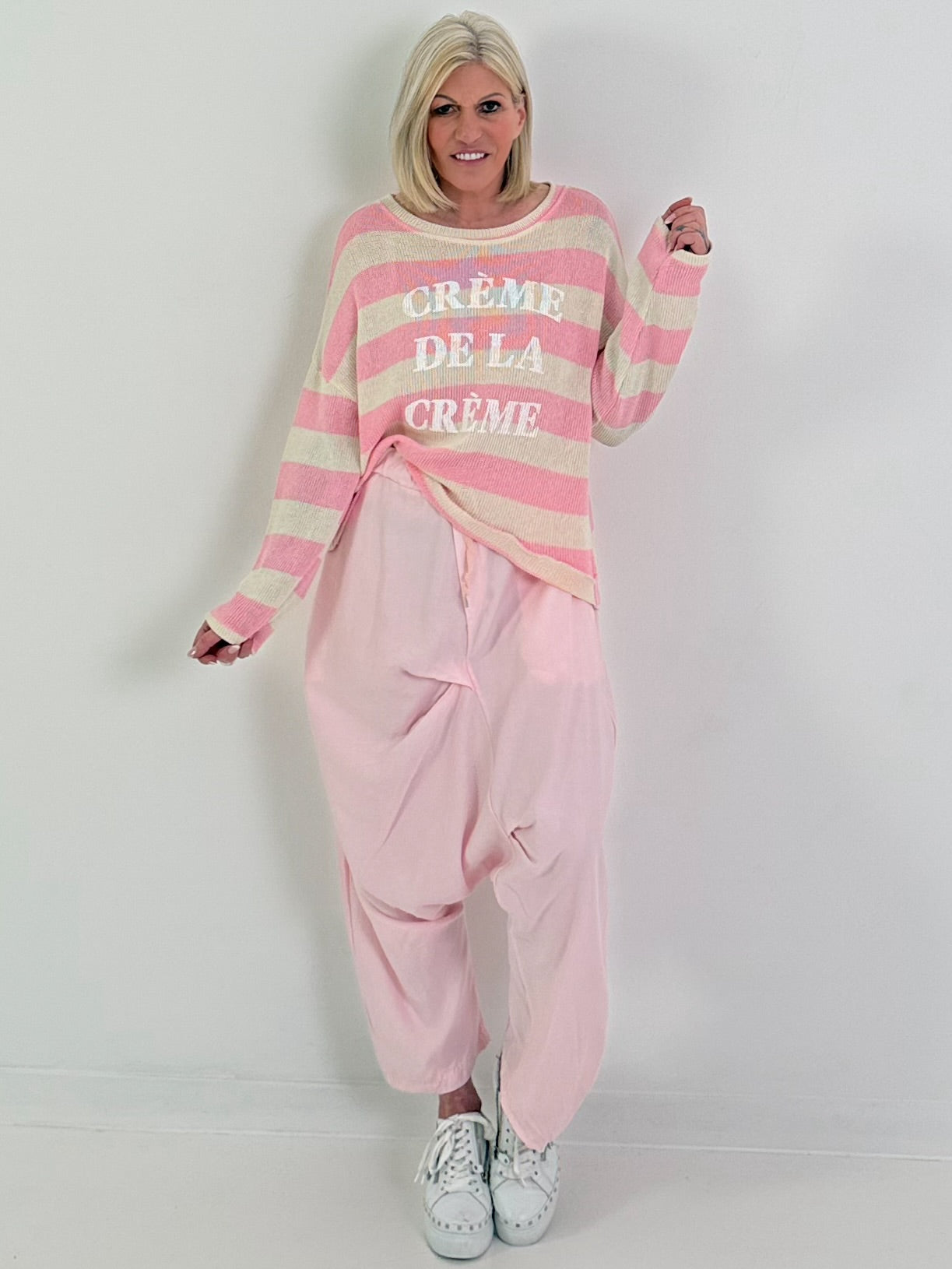 Pullover creme de la Creme - rosa-creme