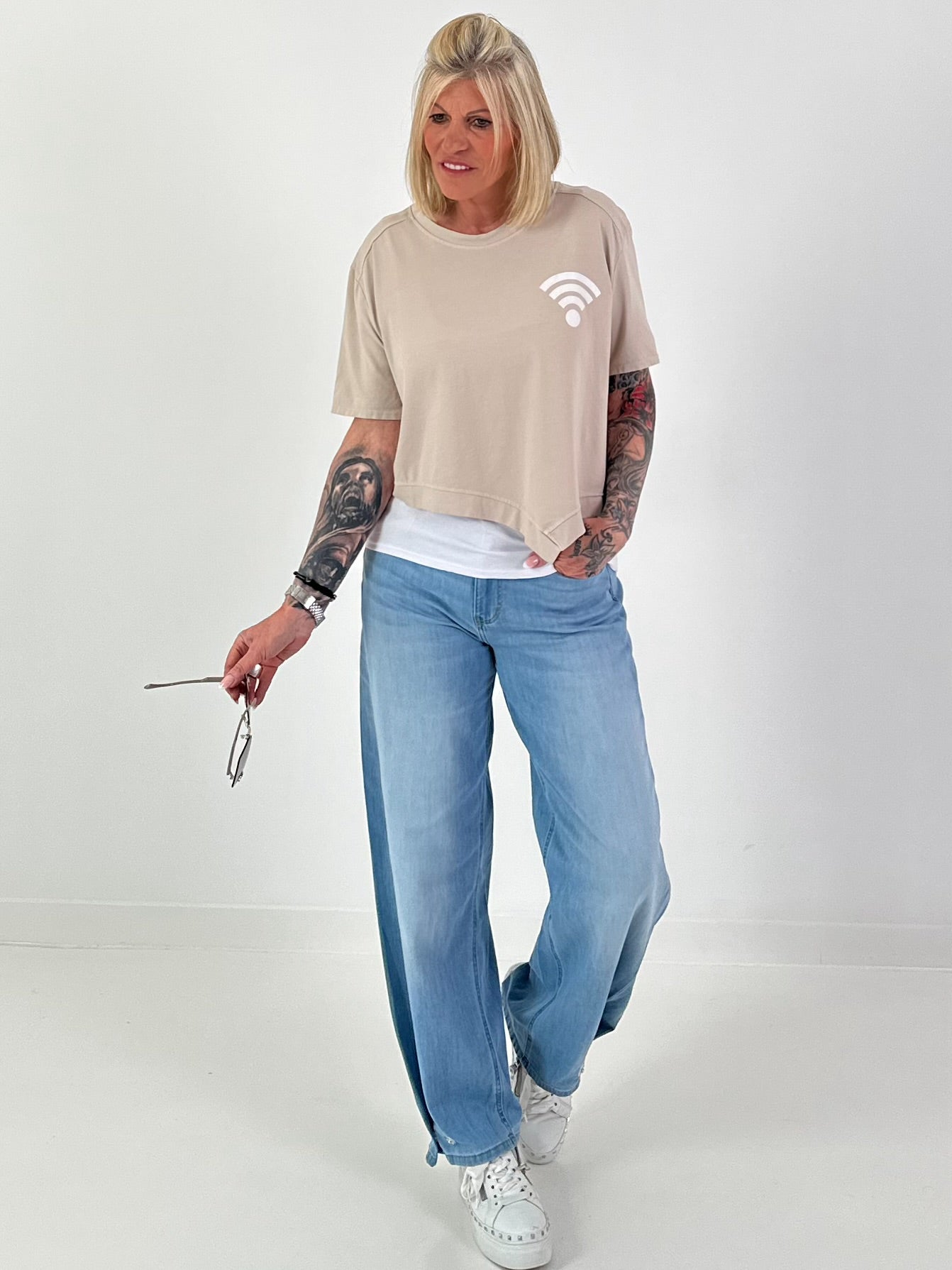 T-Shirt Connect Me - beige