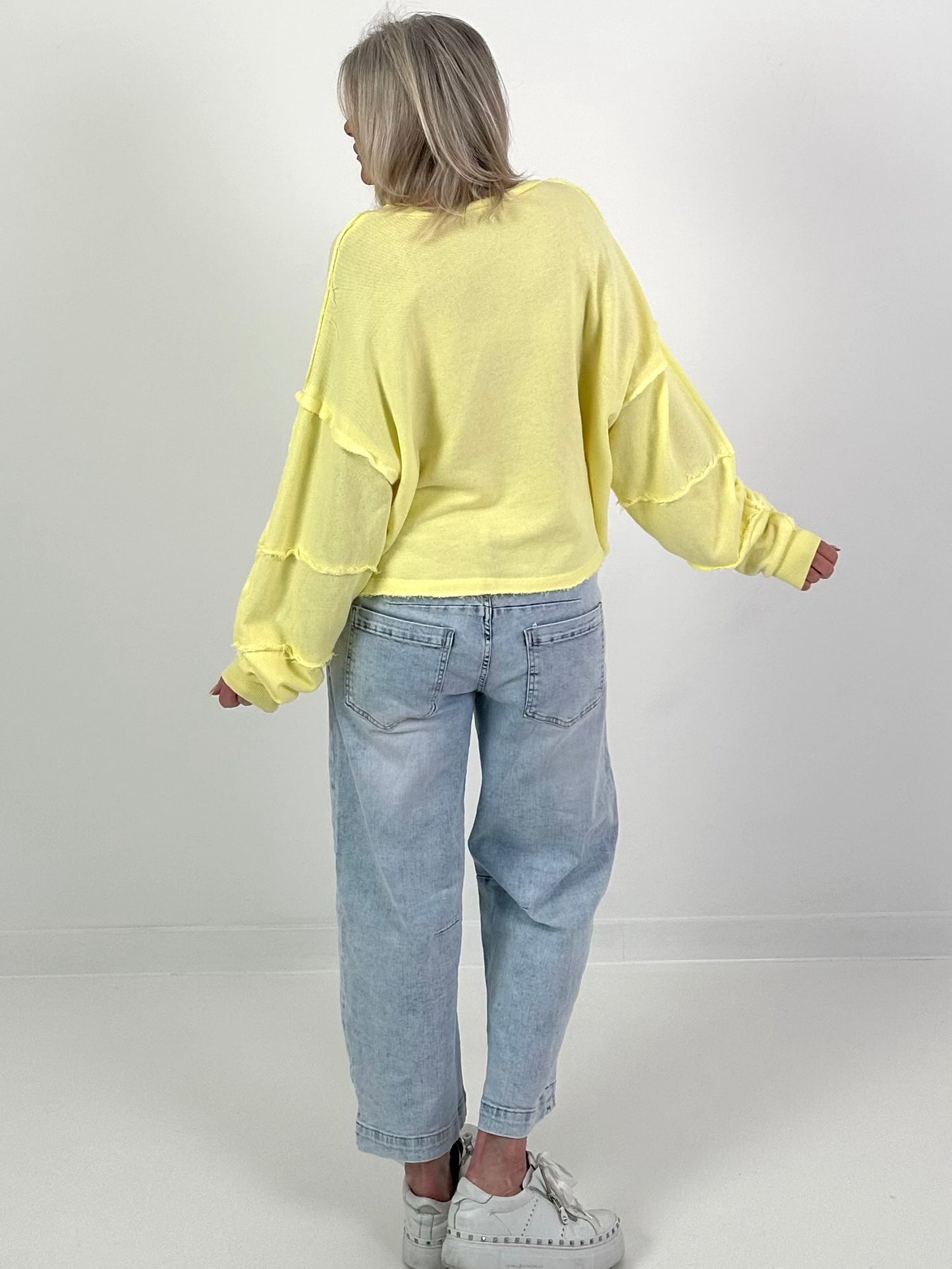 Sweater Peace&Love - gelb