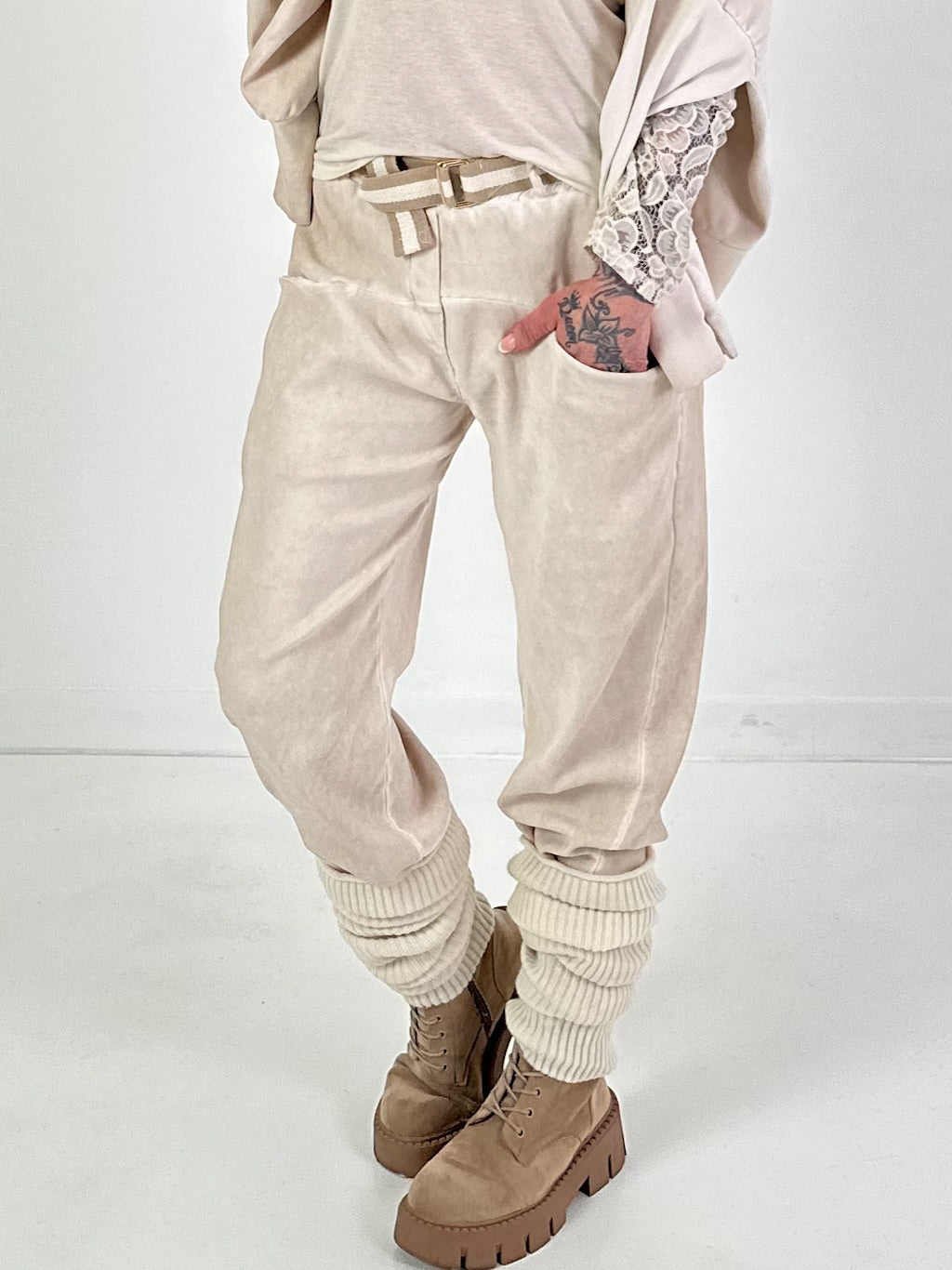 Lässige Hose - beige