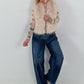 Cashmere Shirt mit Tierprint Muster - Tiger/Leopard/Zebra