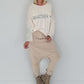 Sweater Whatever mit Strass-Details - beige
