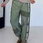 Hose mit City-Statement-Print - khaki