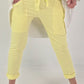Sweatpants with large patch pockets - yellow