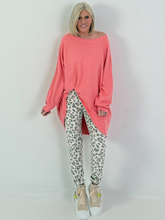 Oversized Sweater - koralle