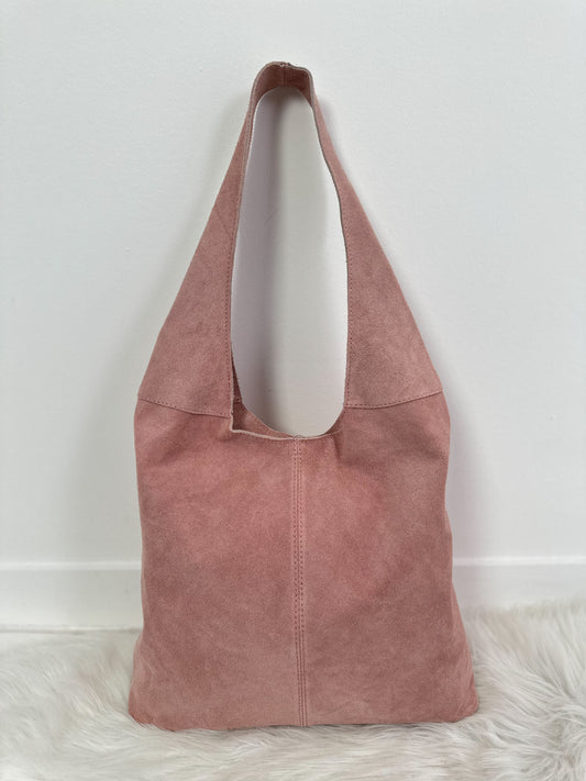 Casual suede bag - pink