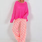 Musselin Hose mit Streifen - neonorange-weiss-pink
