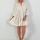Tunic/Dress with Floral Pattern - Beige
