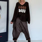 Oversized trui Good Days - mokka