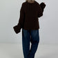 Chunky knit sweater - mocha
