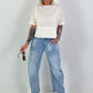 T-shirt with seam details - ecru