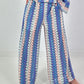Häkelhose mit Muster - blau-türkis-mehrfarbig