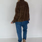 Oversized Kordjacke - schoko