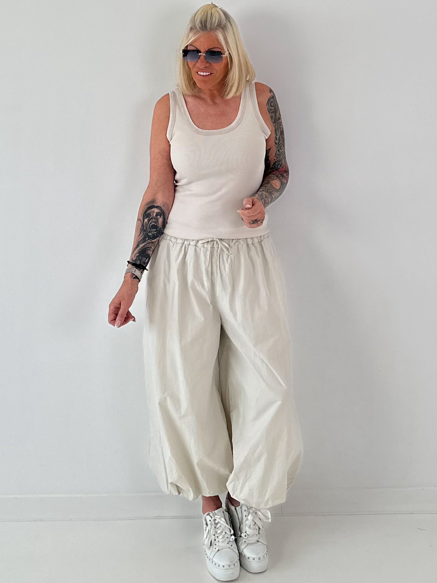 Ballon Hose  -beige