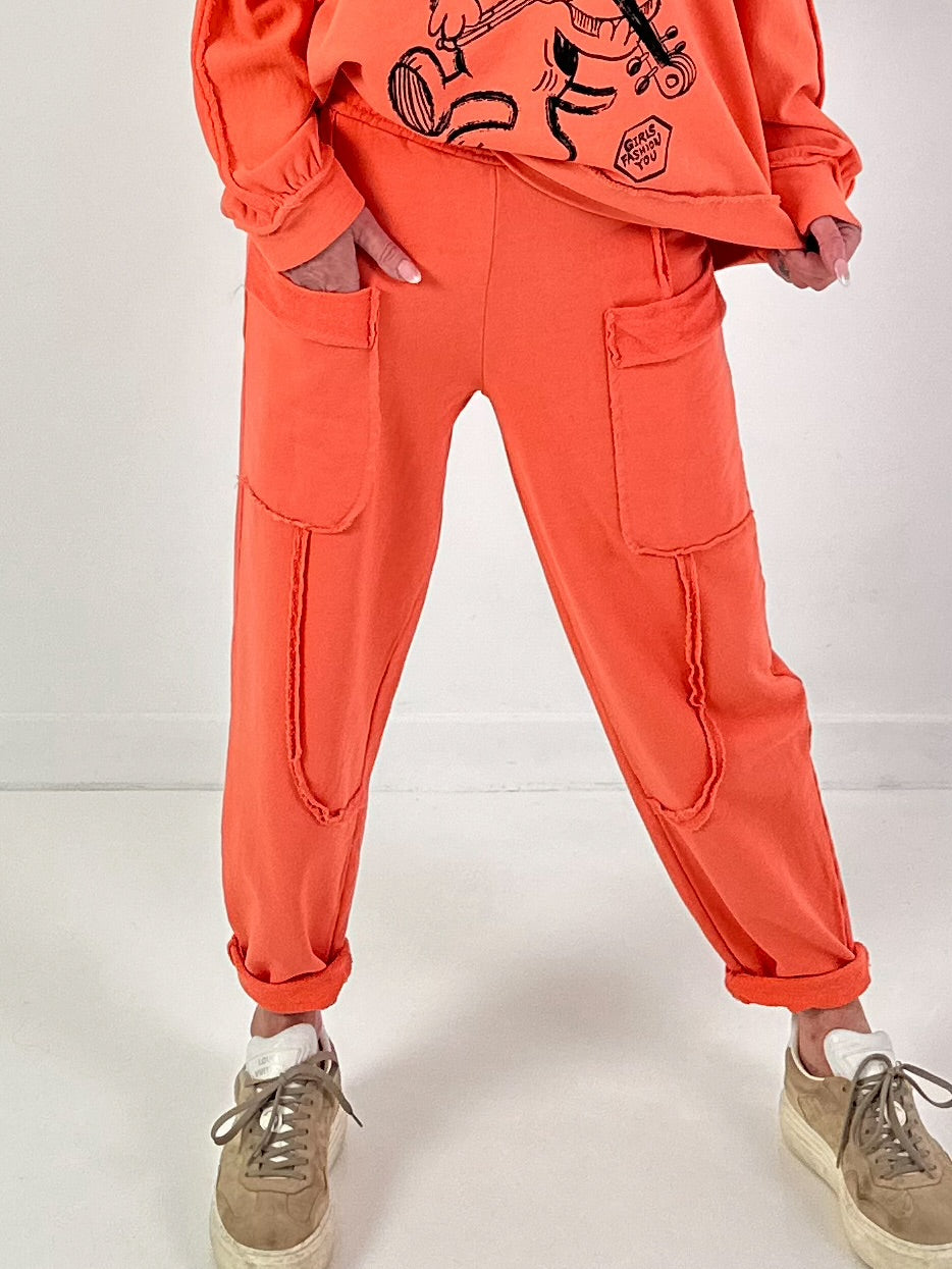 Hose Modell "Urban Pocket Flair" - orange
