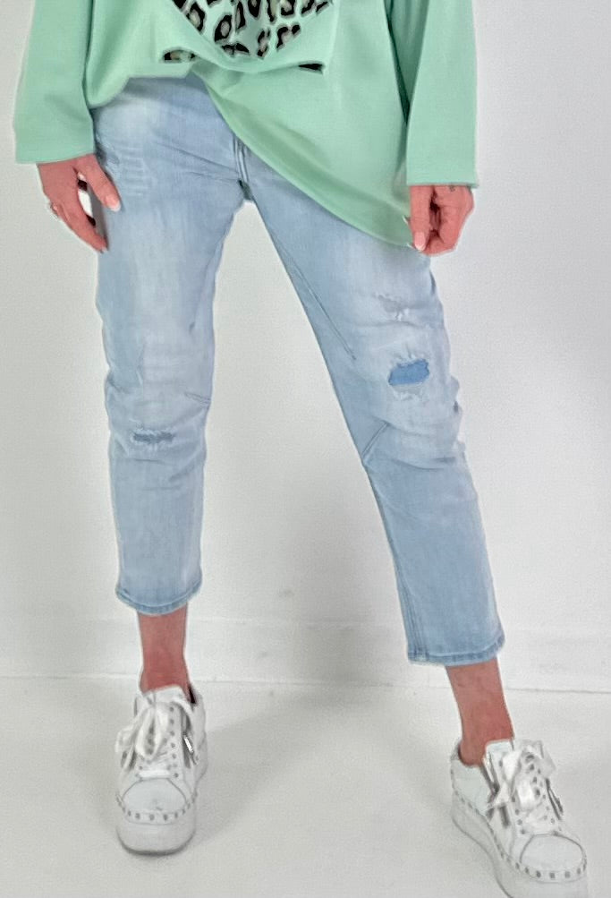 Jeans model "Street Tear" - lichte denim