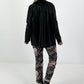 Blazer in Leder-Optik - schwarz