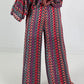 Crochet Pants with Pattern - pink-green-multicolored