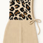 Strick Balaclava - beige-leo-mehrfarbig