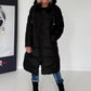 Mantel mit Strass-Patch - schwarz