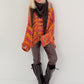 Weicher Oversized Grobstrickpullover  - mehrfarbig